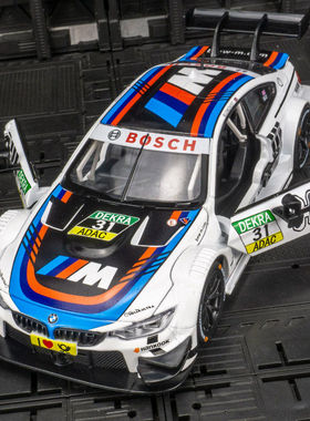 彩珀68256K仿真M4 DTM合金汽车模型赛道版金属声光玩具车孩1:24