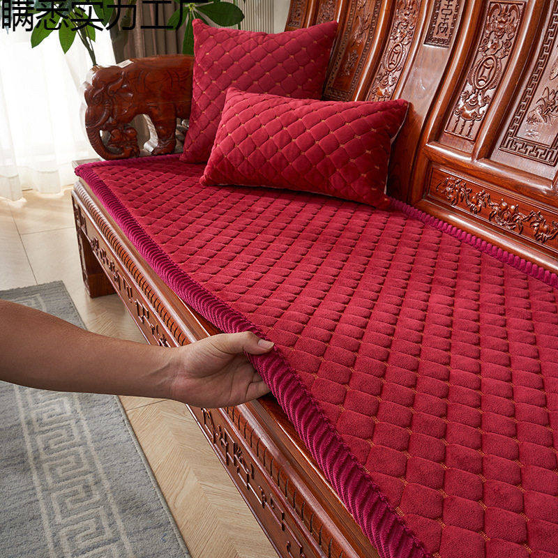 红木沙发垫加厚防滑款秋冬实木坐垫椅垫新中式沙发垫三人毛绒垫子,居家布艺,沙发垫,淘宝优惠券,粉丝福利购,淘宝优惠卷