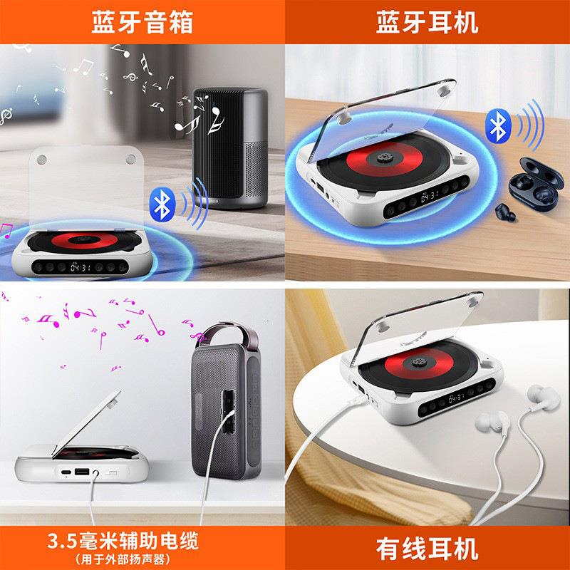 牙cKC-918d机复读机轻蓝随身听音英语听力专辑CD迷你播放器薄家用