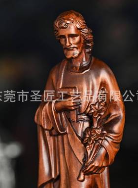 实刻木雕创柜家意西方IEN人物像系列跨境摆件客厅电视居装饰品摆