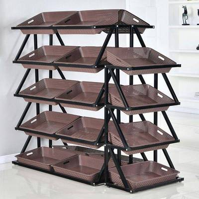 超市蔬菜置水果架子物多功能水果架架蔬菜货架28545便利店果蔬架