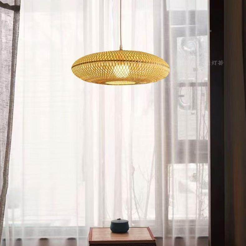 竹艺吊灯禅复古田园意茶室灯具创意个性灯154餐饭店竹编藤艺笼灯,家装灯饰光源,智能吊灯,淘宝优惠券,粉丝福利购,淘宝优惠卷