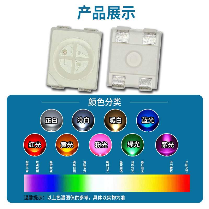 超高亮3528rgb1210全彩白面共阳共阴3528RGB红绿蓝三色LED灯珠