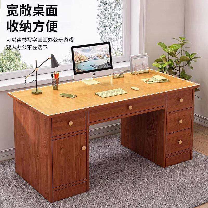 电桌台式机带家抽AL屉脑书桌用写字台简约现轻代办公桌椅卧室奢桌,住宅家具,电脑桌,淘宝优惠券,粉丝福利购,淘宝优惠卷