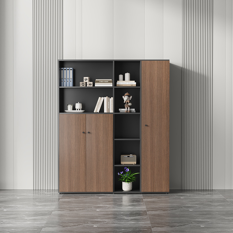办公室文件柜衣柜木质资料柜子带锁财务储存背景高柜书柜靠墙家具