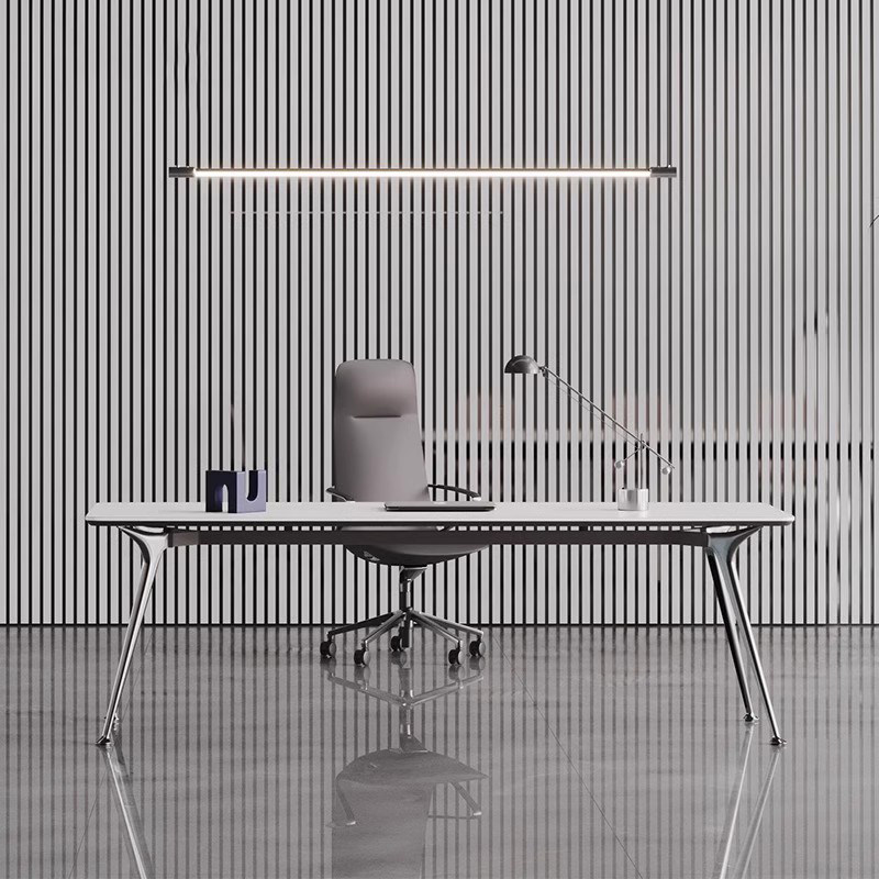 经理办公桌简约现代轻奢时尚科技感总裁办公室老板桌椅组合大班台