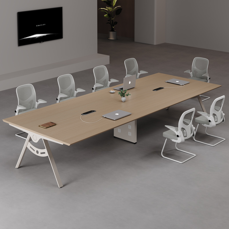 会议桌长室现代简约洽谈椅