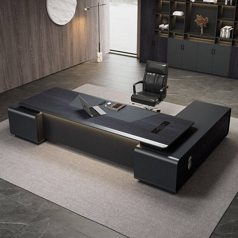 烤漆老板桌办公桌椅组合轻奢高级感简约现代总裁董事长经理大班台,商业/办公家具,大班台/主管桌,淘宝优惠券,粉丝福利购,淘宝优惠卷
