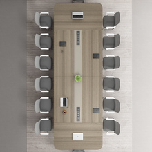 办公会议桌长桌简约现代大型员工培训桌长条桌会议室桌椅组合家具