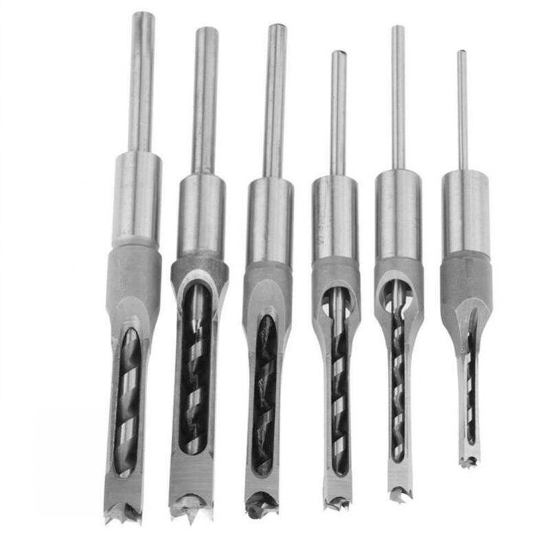 极速6Pacs 6.4/8/9.5/12.7/14/16mm HSS Square Hole Saws Auger