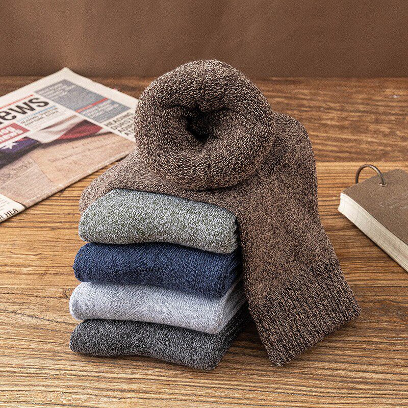 极速3 pairs Winter thick wool socks forJ men women Warm wool