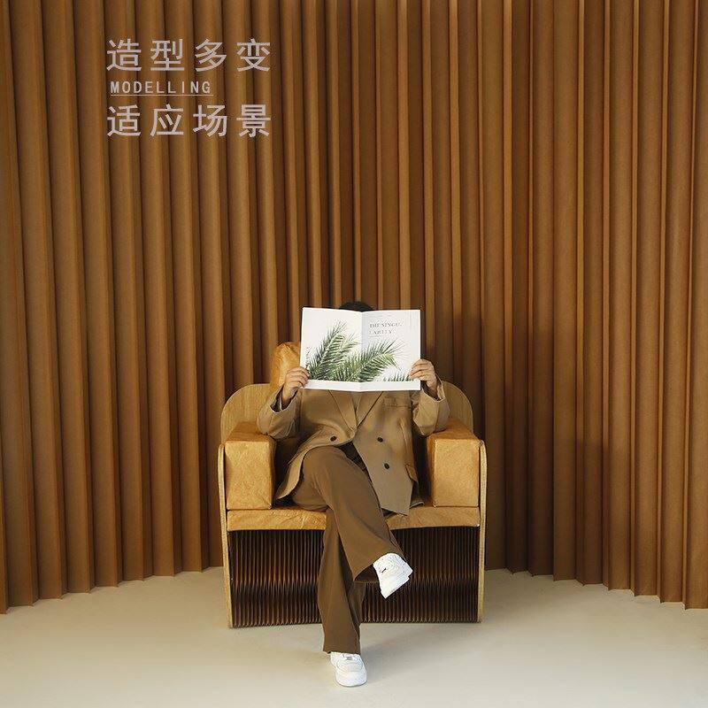 极速风琴纸墙展厅l白色屏风隔断折屏活动伸缩高隔断墙挡板背景墙