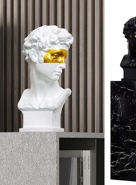 极速大卫雕塑摆件玻璃钢抽象人z物别墅会所酒店大堂落地艺术装饰