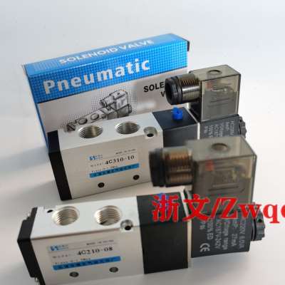 极速电磁阀4C210-n08 4C310-10 4C410-15二位五通换向阀