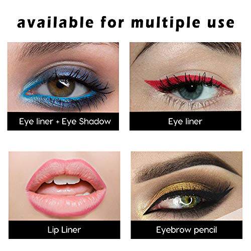 极速Eyelinegr Pencils - 12 Colors Retractable Eye Makeup Lin