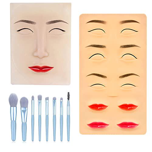 新品5D Silicone Makeup Pravctice Kit  Makeup Practice Board