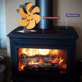 极速Environmentally Friendly Fireplace Fan 6 Blades XHome In