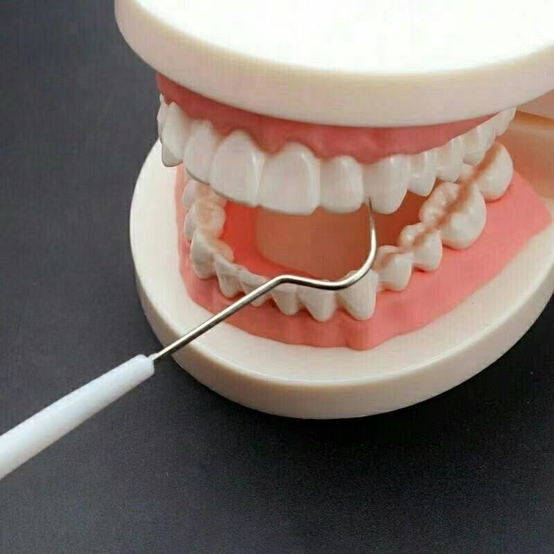 极速剔牙工具剔牙神器金属牙签不锈钢剔牙钩牙医T探针清洁牙缝塞