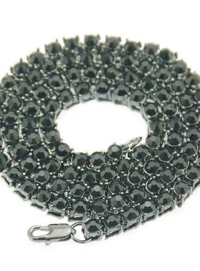速发Hip Hop Men's Hip Hop 1 Row Diamond Alloy Necklace Water