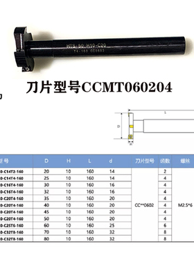极速直柄T型槽铣刀杆HTS侧铣s开槽三面刃加工20 25 30 32 35 40 4