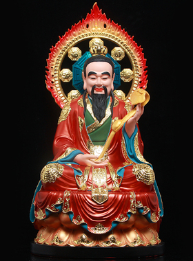 新品背光道德原元始灵q宝三清天尊神像供奉摆件仙道家用祖师爷太