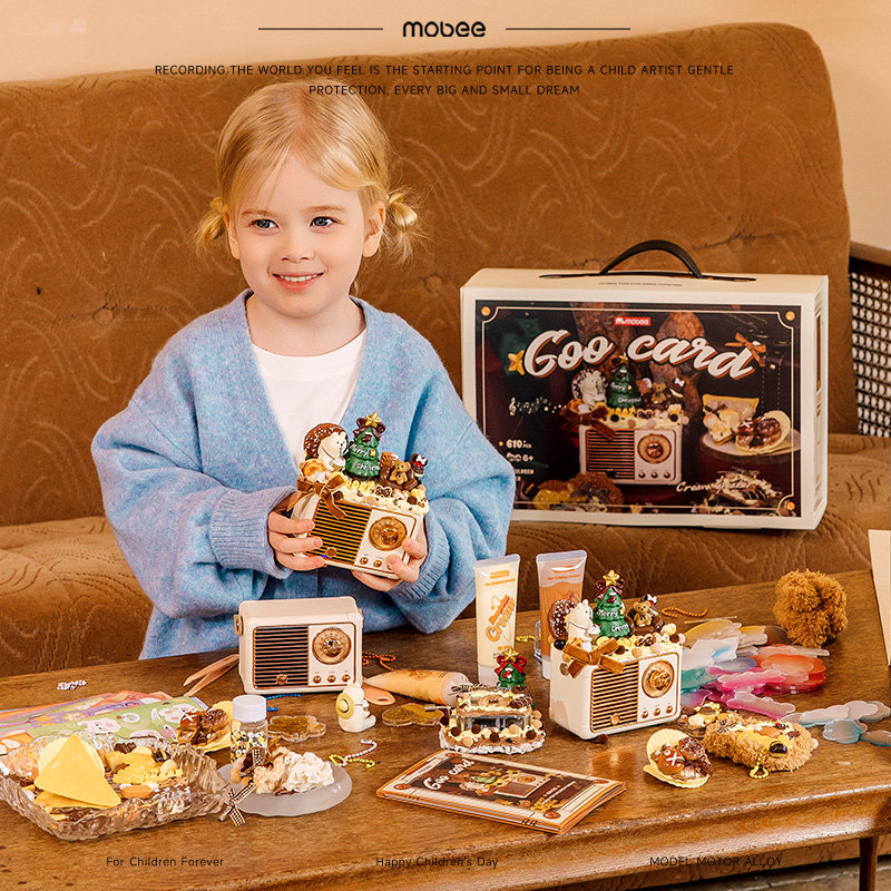 mobee奇妙音踪咕咔礼盒蓝牙音箱奶油胶diy手工益智玩具女生日礼物,玩具/童车/益智/积木/模型,奶油胶/树脂DIY配件,淘宝优惠券,粉丝福利购,淘宝优惠卷