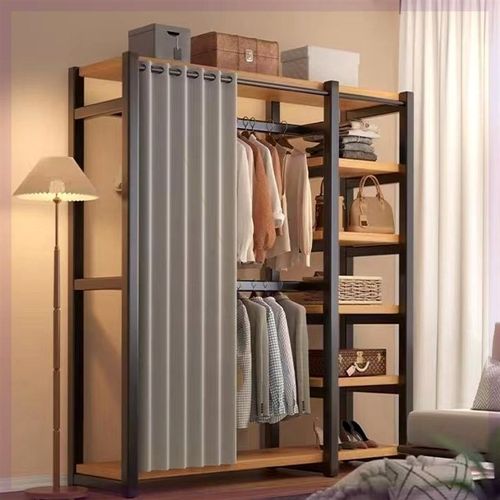 CHANA落地家用简易挂衣架衣柜卧室收纳衣帽间架子组装衣架组合衣