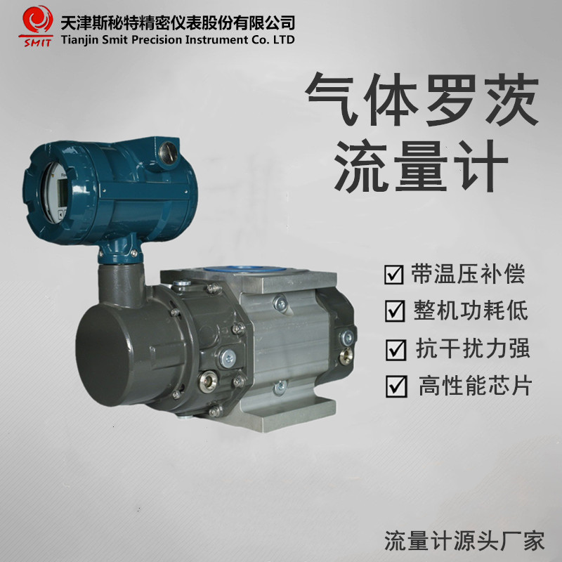 天然气流量计气体罗茨腰轮流量计数显带温压补偿 燃气结算表