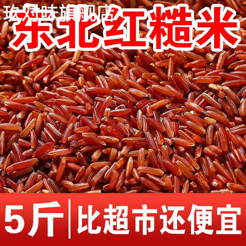 东北红米新米3/5斤 五谷杂粮吃的红米粳米红香米红血稻糙米红糙米