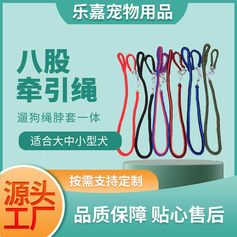 宠物项圈狗链加粗遛狗狗狗P绳大狗牵引小型犬大型犬狗链加粗结实
