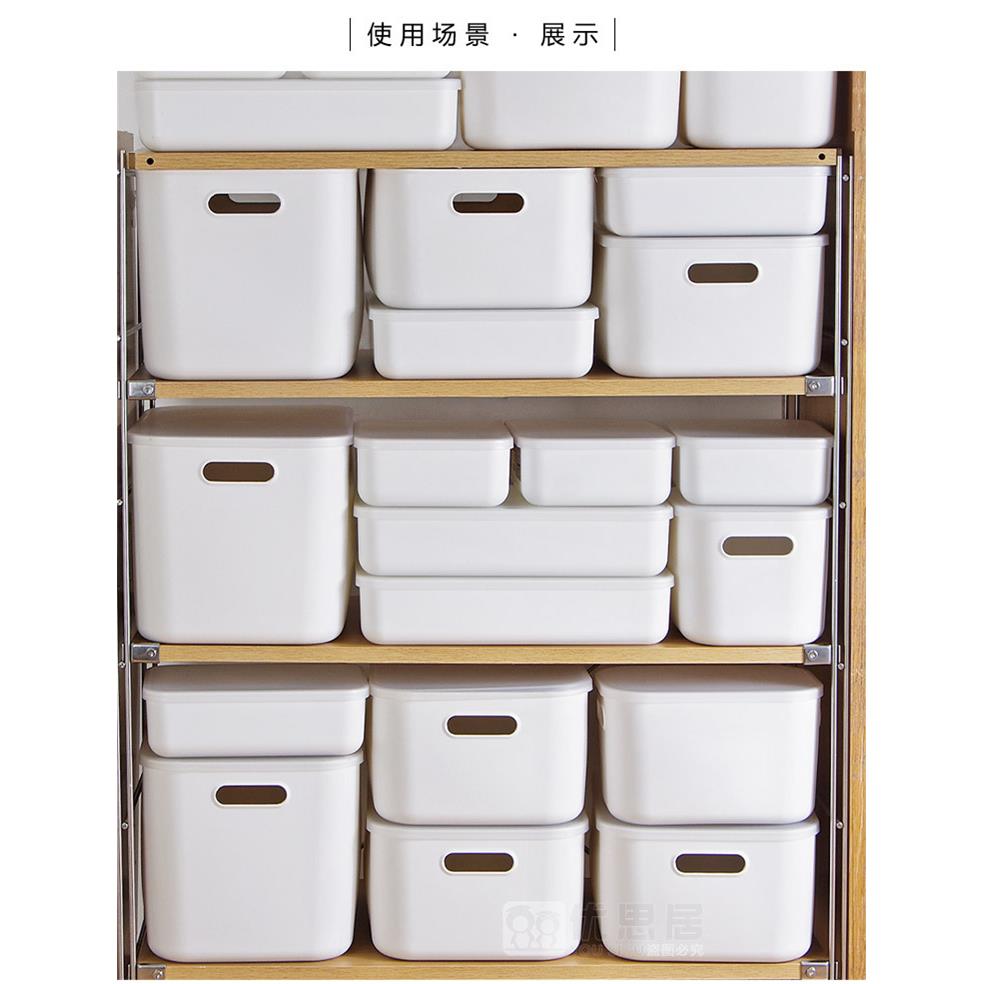 家用杂物塑料储物盒办公室桌面收纳盒带盖防尘学生宿舍整理盒子