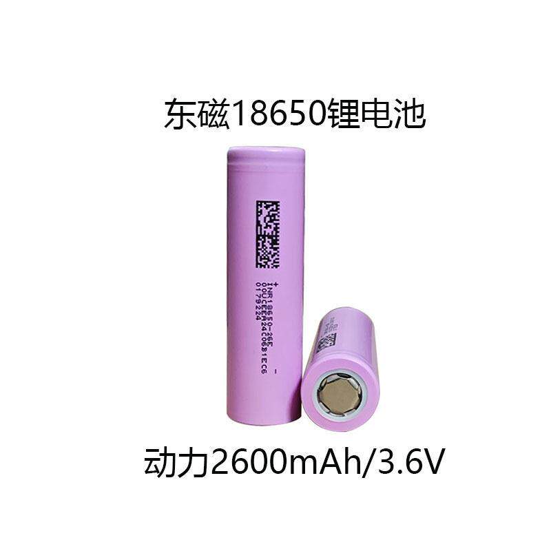 18650锂电池2600mAh动力48V厂家东磁电电动车储能电池组灯
