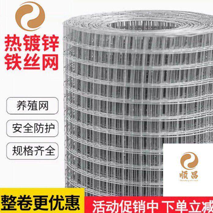 热镀锌铁丝网养殖电焊网防老鼠防蛇猫小孔网格阳台封窗防护钢丝网