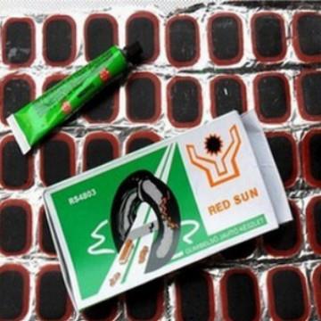 自行车冷补胶48片+胶水 自行车修车维修工具 【补胎片】