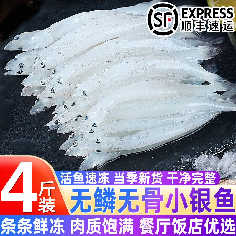 苏州特产新鲜冷冻无骨无刺小银鱼