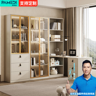 电脑桌 实木书桌书柜家用卧室学生学习桌子可定制组合一体转角台式