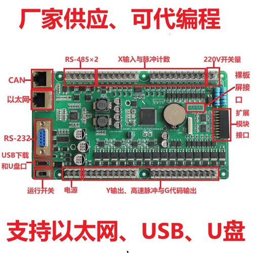 高精度称重测力多通道PLC可编程工控板FX3U包装灌装分选配料LSJS