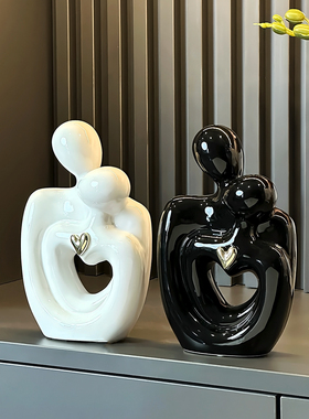 客厅摆件桌面高级感小众电视柜玄关家居艺术创意装饰品结婚礼物品