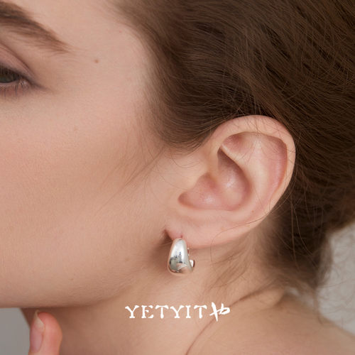 YETYIT也缇 极简之态 新品简约高级经典耐看通勤百搭s925银耳环