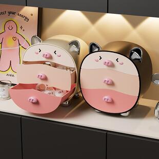 桌面化妆品收纳盒多层抽屉式置物盒首饰发圈储物盒梳妆台首饰盒子