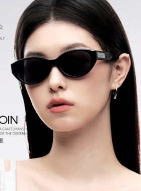 PLCOIN新款复古猫眼超轻墨镜女