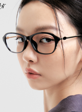 PLCOIN周也迪丽热巴同款老钱风素颜眼镜Cindy 女防蓝光近视镜框