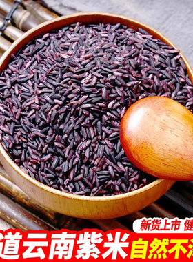 云南墨江紫糯米老品种紫米五谷杂粮农家特产血糯米黑糯米新米