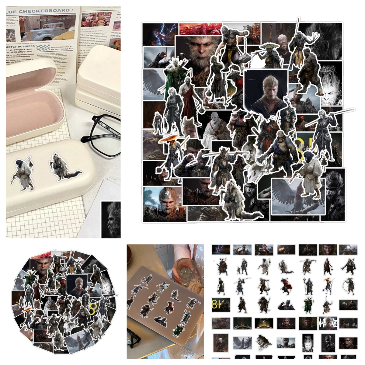 黑神话悟空帅气酷防水贴纸冰箱