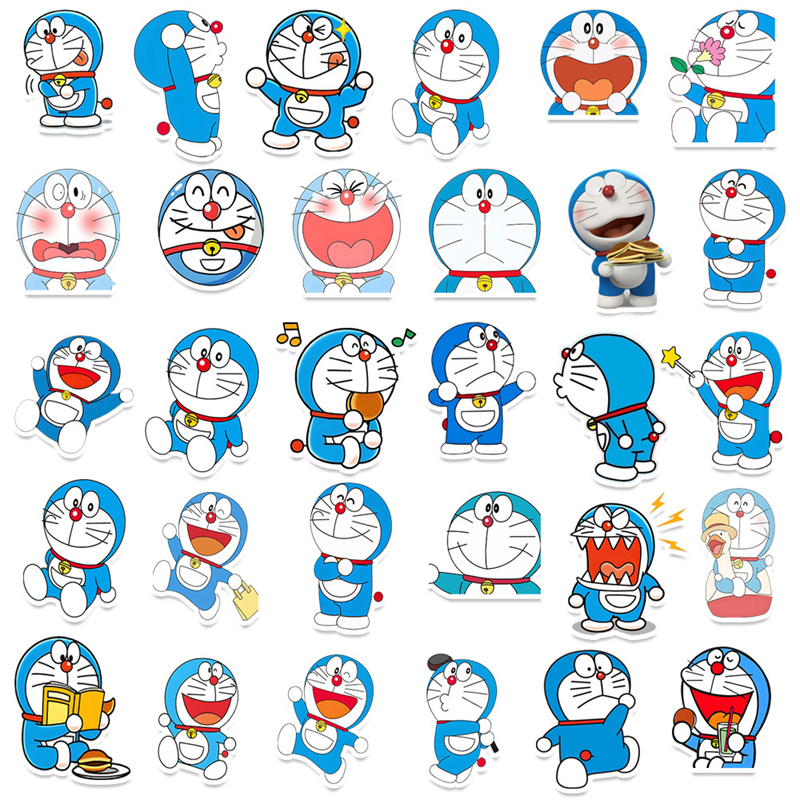 50张哆啦A梦机器猫diy手机壳滑板
