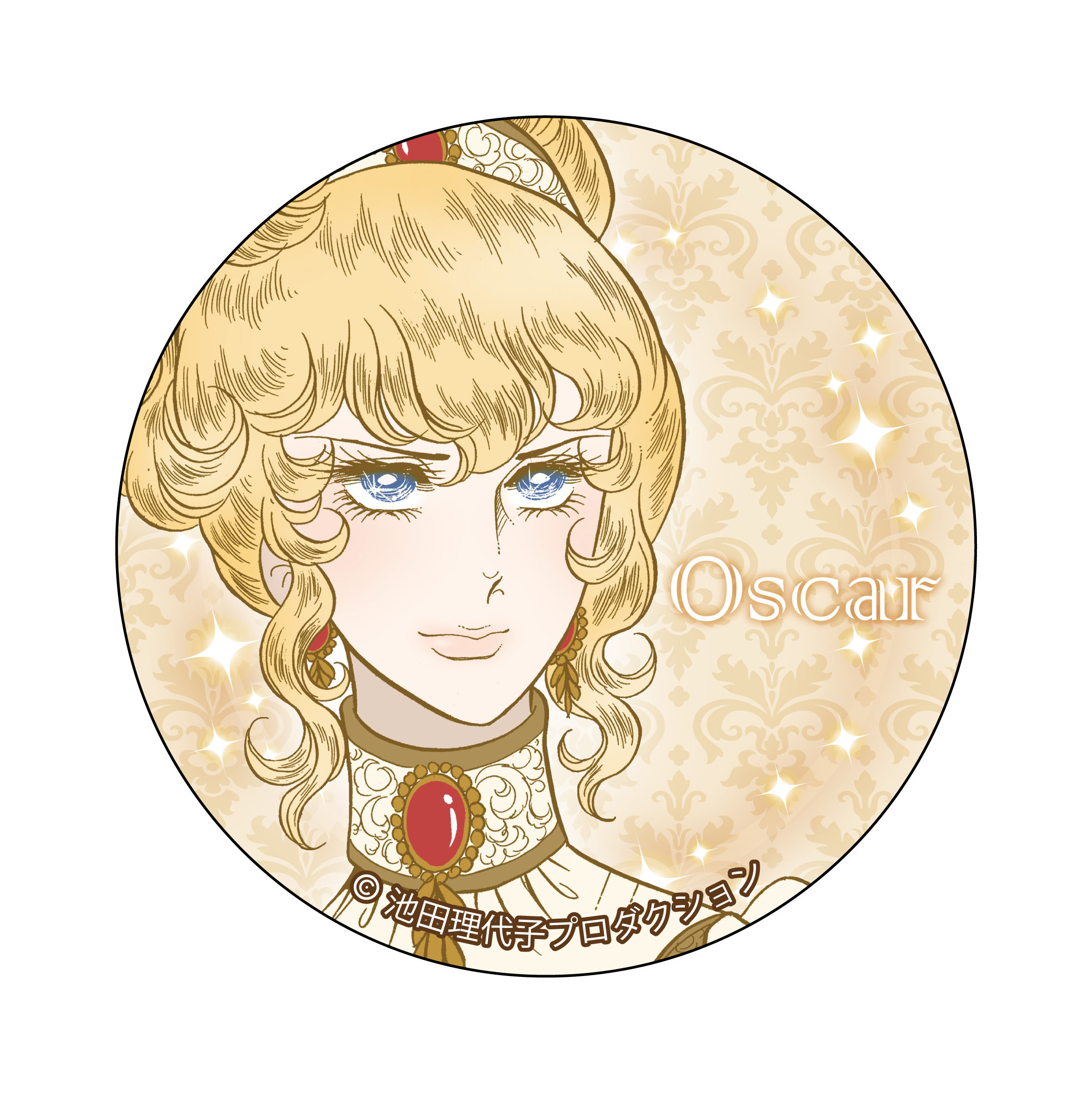 thumbnail for Lamune lab Versailles rose original art bar badge anime peripherals