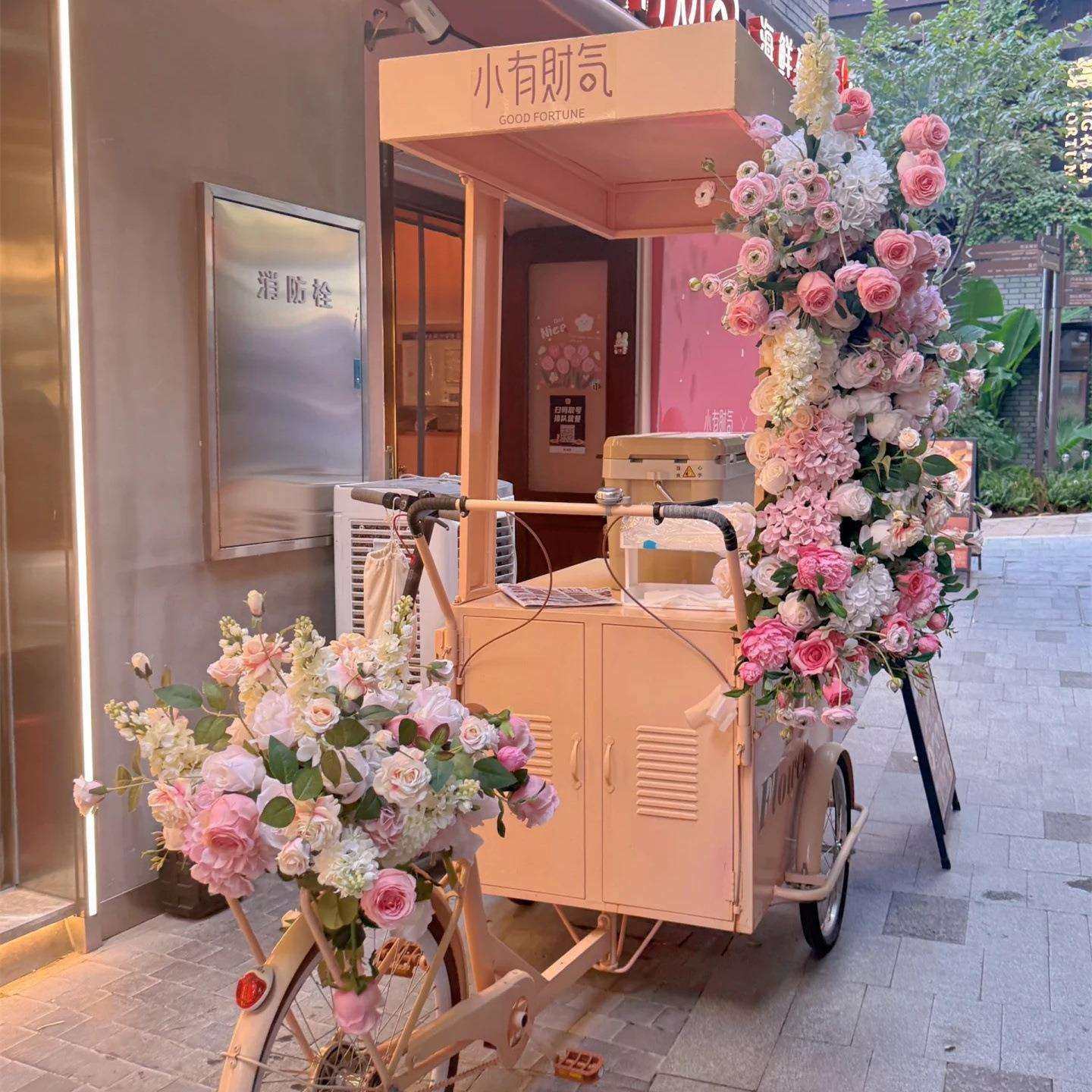 网红商红场装饰橱窗布置位三车网花123摊车轮店门口摆件圣诞万圣,鲜花速递/花卉仿真/绿植园艺,其它园艺用品,淘宝优惠券,粉丝福利购,淘宝优惠卷