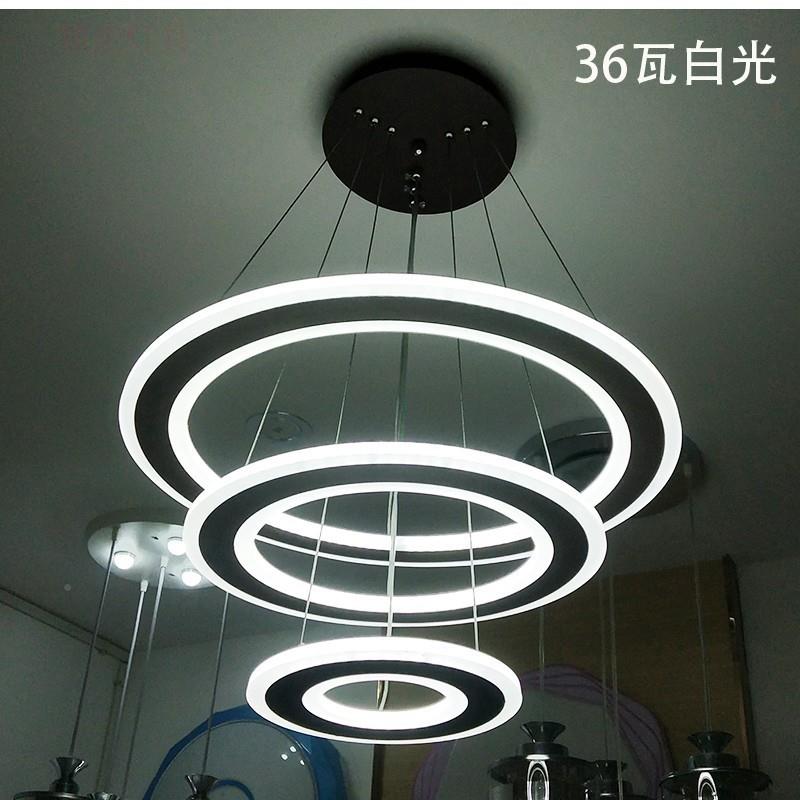 2025新款圆767现形餐厅灯家用吊灯个时尚性吧台圈遥控简约3代饭厅