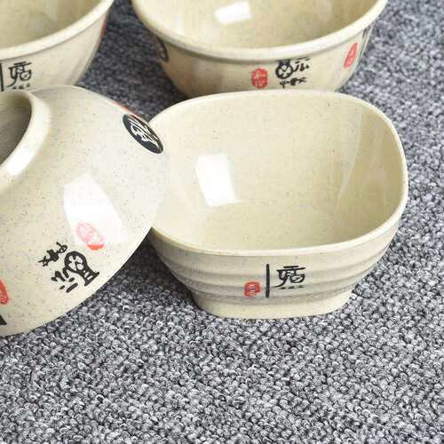 1碗个装密胺餐具粥碗餐店碗0仿瓷小碗汤中F76T9T67早式食堂餐厅塑