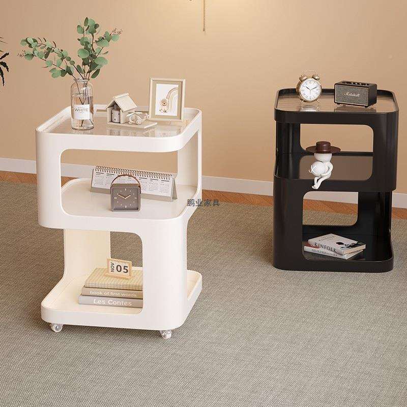 铁床艺边几移无动跨境沙发边柜钢化可玻璃头柜轻奢简约现茶几客代